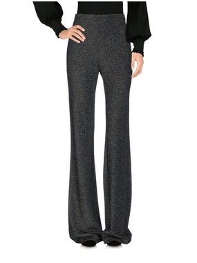 Patrizia Pepe Black Multicolor Flare Knit Pants